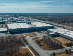First silicon wafers roll off the production line at Intel’s $20 billion semiconductor manufacturing plant in New Albany Ohio on April 6 2026 marking the official start of advanced chip production at one of America’s largest new semiconductor facilities