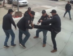 Surveillance video captures brutal attack on 63-year-old homeless veteran in Toledo Ohio near Lucas County Courthouse